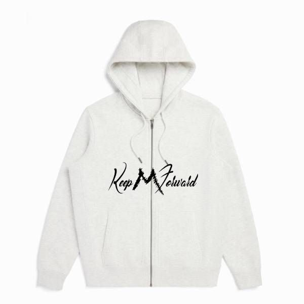 Ash Heather Zip-Up Hoodie